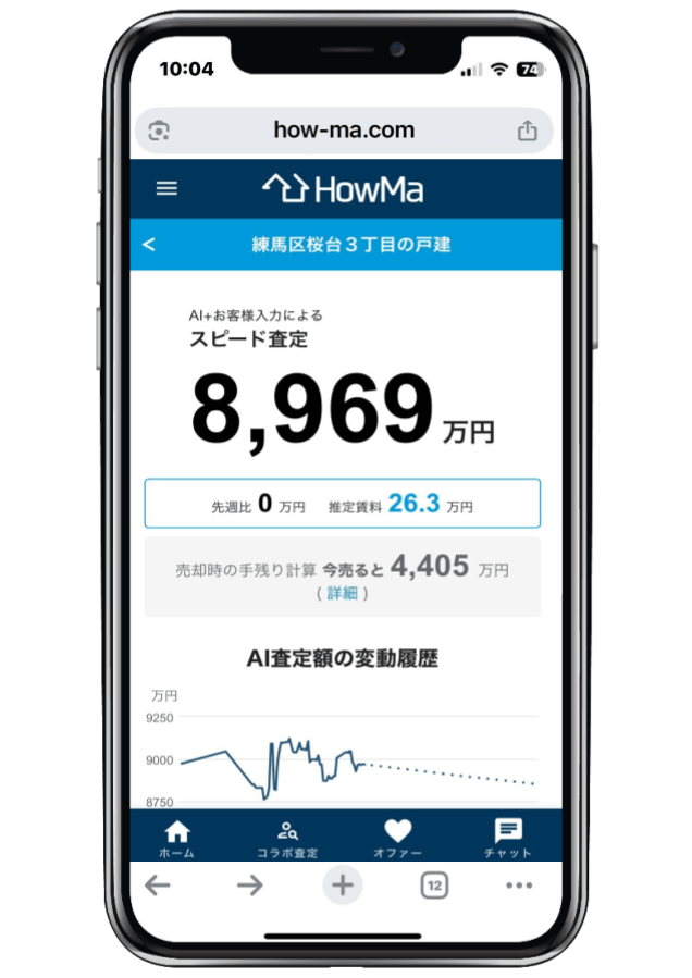 HowMaの事前査定イメージ